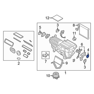 Lincoln OE - HVAC Defrost Mode Door Actuator