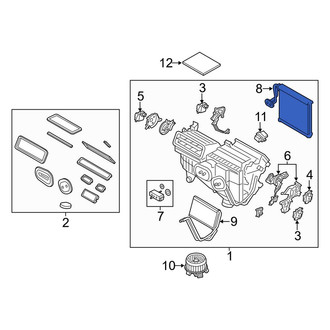 Lincoln OE - A/C Evaporator Core