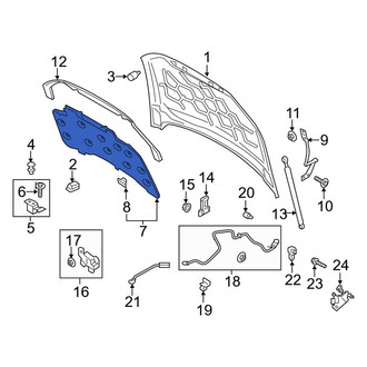 Lincoln OE - Front Hood Insulation Pad