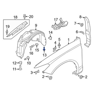 Lincoln OE - Fender Liner Screw