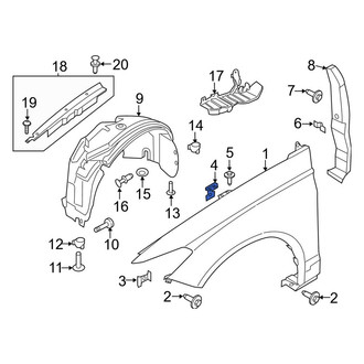 Lincoln OE - Front Left Fender Bracket