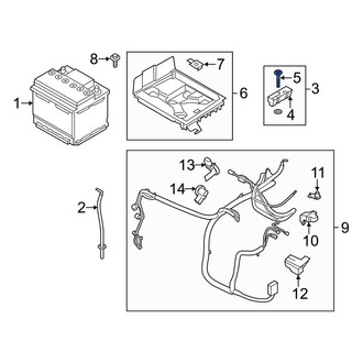 Lincoln OE - Battery Hold Down Bolt