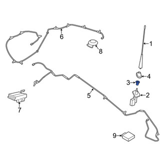 Lincoln OE - Radio Antenna Base Sleeve