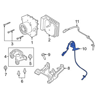 Lincoln OE - Front Left ABS Wheel Speed Sensor