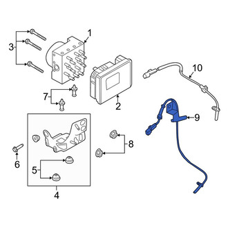 Lincoln OE - Front Left ABS Wheel Speed Sensor
