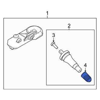 Lincoln OE - Tire Pressure Monitoring System (TPMS) Valve Stem Cap