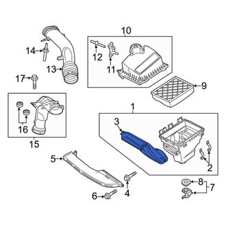 Lincoln OE - Engine Air Intake Hose