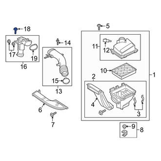 Lincoln OE - Engine Air Intake Hose Bolt
