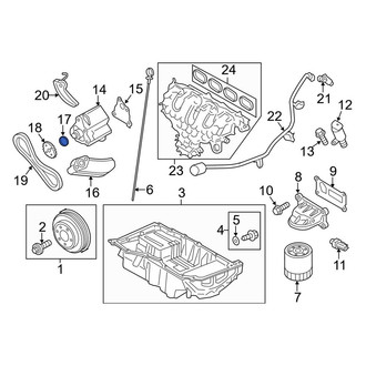 Lincoln OE - Engine Oil Pump Pickup Tube O-Ring