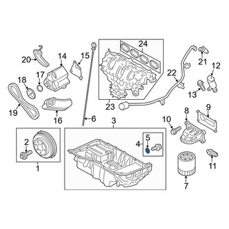 Lincoln OE - Engine Oil Drain Plug Gasket