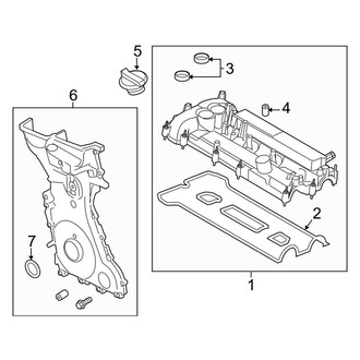 Lincoln OE - Engine / Transaxle - Valve & Timing Covers (2.0L)