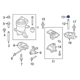 Lincoln OE - Automatic Transmission Mount Nut