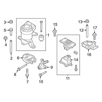 Lincoln OE - Engine / Transaxle - Engine & Transmission Mounting (2.0L Gas)
