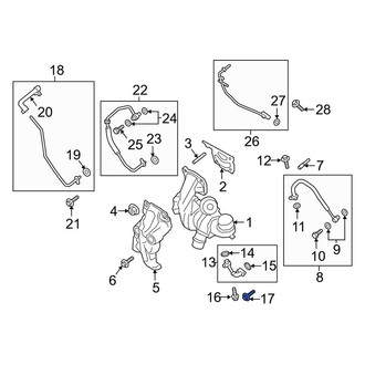 Lincoln OE - Turbocharger Oil Line Bolt