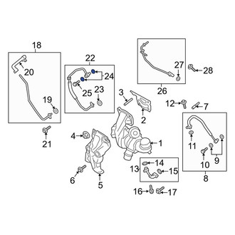 Lincoln OE - Turbocharger Coolant Line Washer