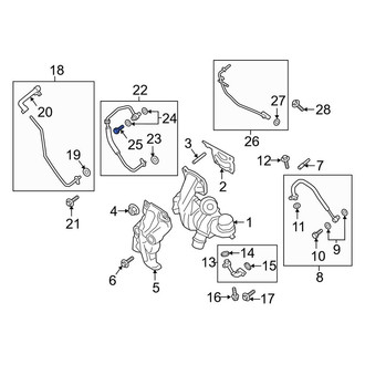 Lincoln OE - Turbocharger Coolant Line Bolt