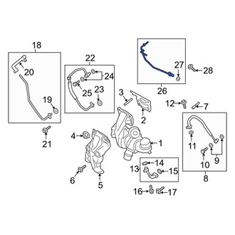Lincoln OE - Turbocharger Coolant Line
