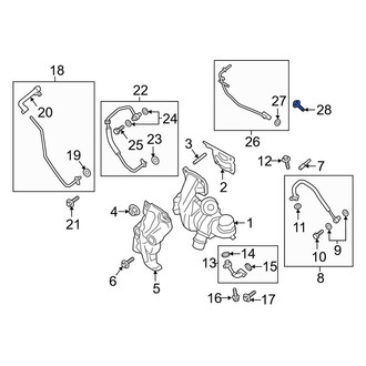 Lincoln OE - Turbocharger Coolant Line Bolt