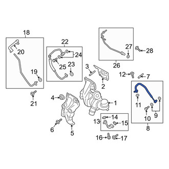 Lincoln OE - Turbocharger Oil Line