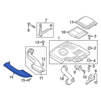 Lincoln OE - Engine Air Intake Hose
