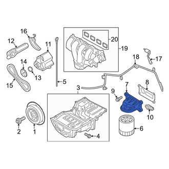 Lincoln OE - Engine Oil Filter Adapter