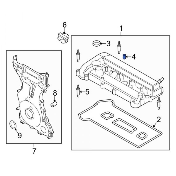 Engine Valve Cover Grommet