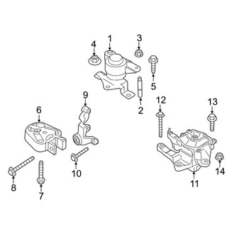 Lincoln OE - Engine / Transaxle - Engine & Transmission Mounting (FULL HYBRID EV-GAS (FHEV))