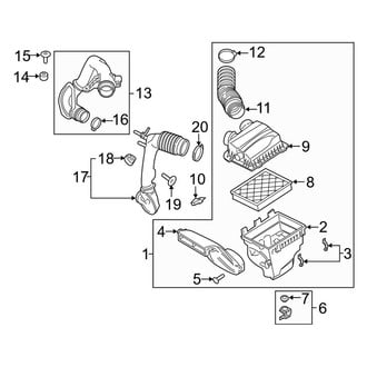 Lincoln OE - Engine / Transaxle - Air Intake (3.0L)