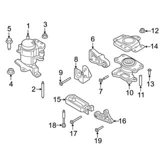 Lincoln OE - Engine / Transaxle - Engine & Transmission Mounting (3.0L)