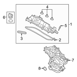 Lincoln OE - Engine / Transaxle - Valve & Timing Covers (3.0L)