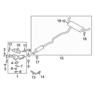 Lincoln OE - Exhaust System - Exhaust Components (2.0L)