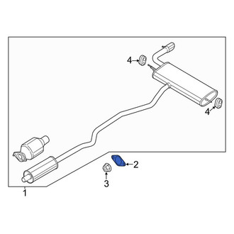 Lincoln OE - Center Catalytic Converter Gasket