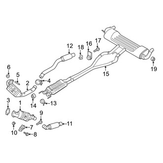 Lincoln OE - Exhaust System - Exhaust Components (3.0L)
