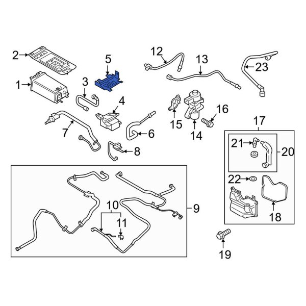 Vapor Canister Purge Solenoid Bracket