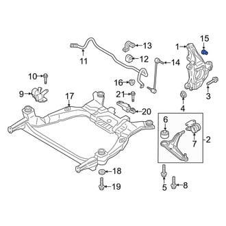 Lincoln OE - Suspension Stabilizer Bar Link Nut