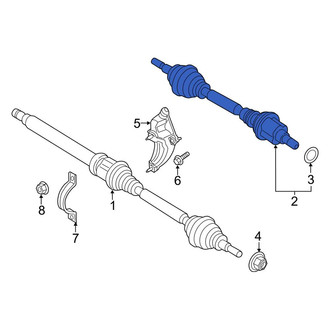 Lincoln OE - Front Left CV Axle Assembly