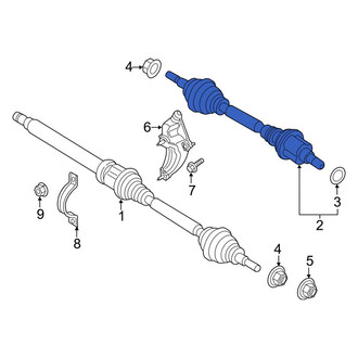 Lincoln OE - Front Left CV Axle Assembly
