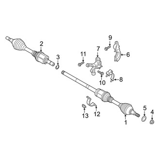 Lincoln OE - Front Suspension - Drive Axles (3.0L)