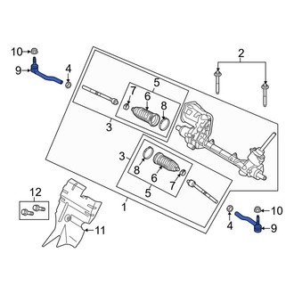 Lincoln OE - Right Outer Steering Tie Rod End