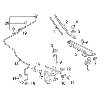Lincoln OE - Windshield - Wiper & Washer Components (Base / Black Label / Black Label Hybrid / Hybrid)