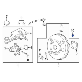 Lincoln OE - Power Brake Booster Nut