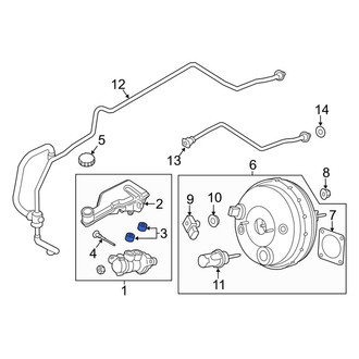 Lincoln OE - Brake Master Cylinder Reservoir Gasket