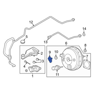 Lincoln OE - Power Brake Booster Vacuum Sensor