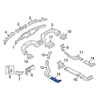 Lincoln OE - Rear Left Instrument Panel Air Duct