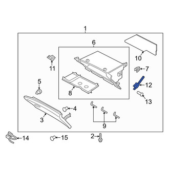 Lincoln OE - Glove Box Support