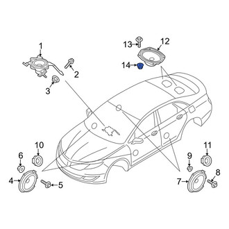 Lincoln OE - Front Speaker Nut