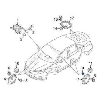 Lincoln OE - Rear Speaker Nut