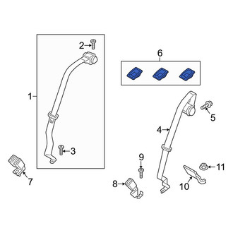 Lincoln OE - Rear Seat Belt Guide