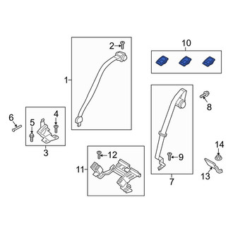 Lincoln OE - Rear Seat Belt Guide