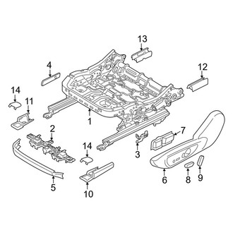 Lincoln OE - Seats & Tracks - Tracks & Components (Passenger Seat)